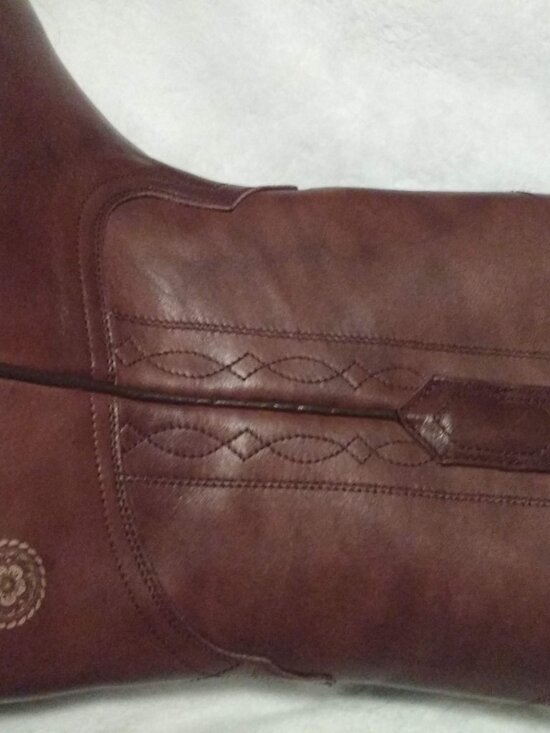 Ranch Road Leather Boots (never worn!) main image 4